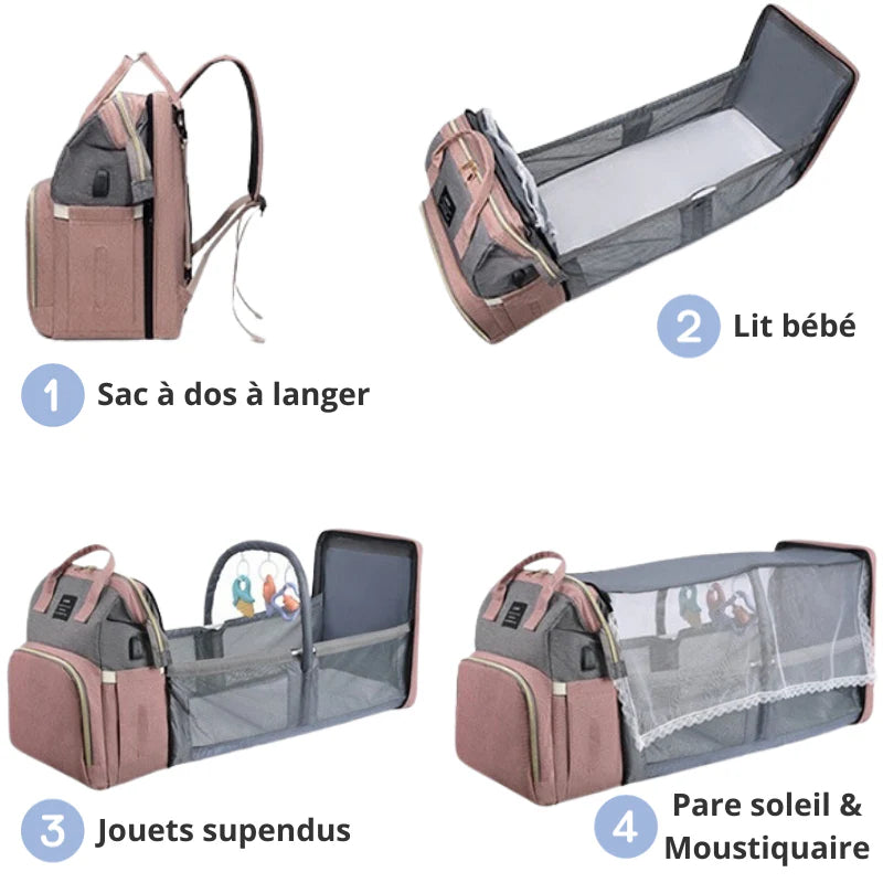Sac à Langer avec Lit Nomade intégré